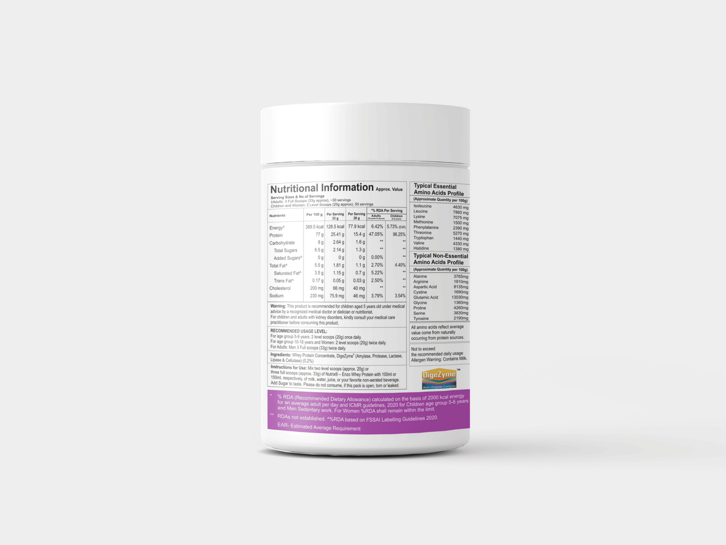 Nutrix Enzo Protein 907g (2Lb)